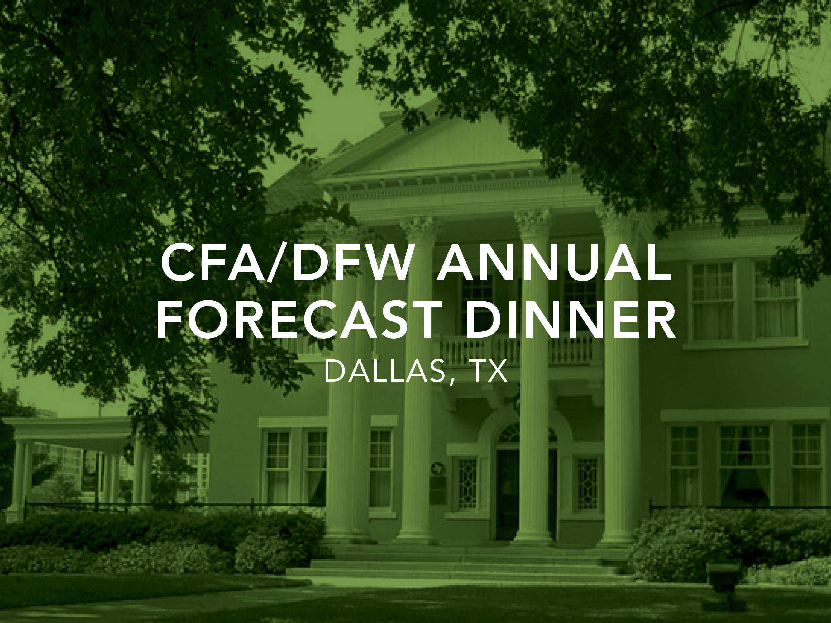 CFA/DFW Forecast Dinner