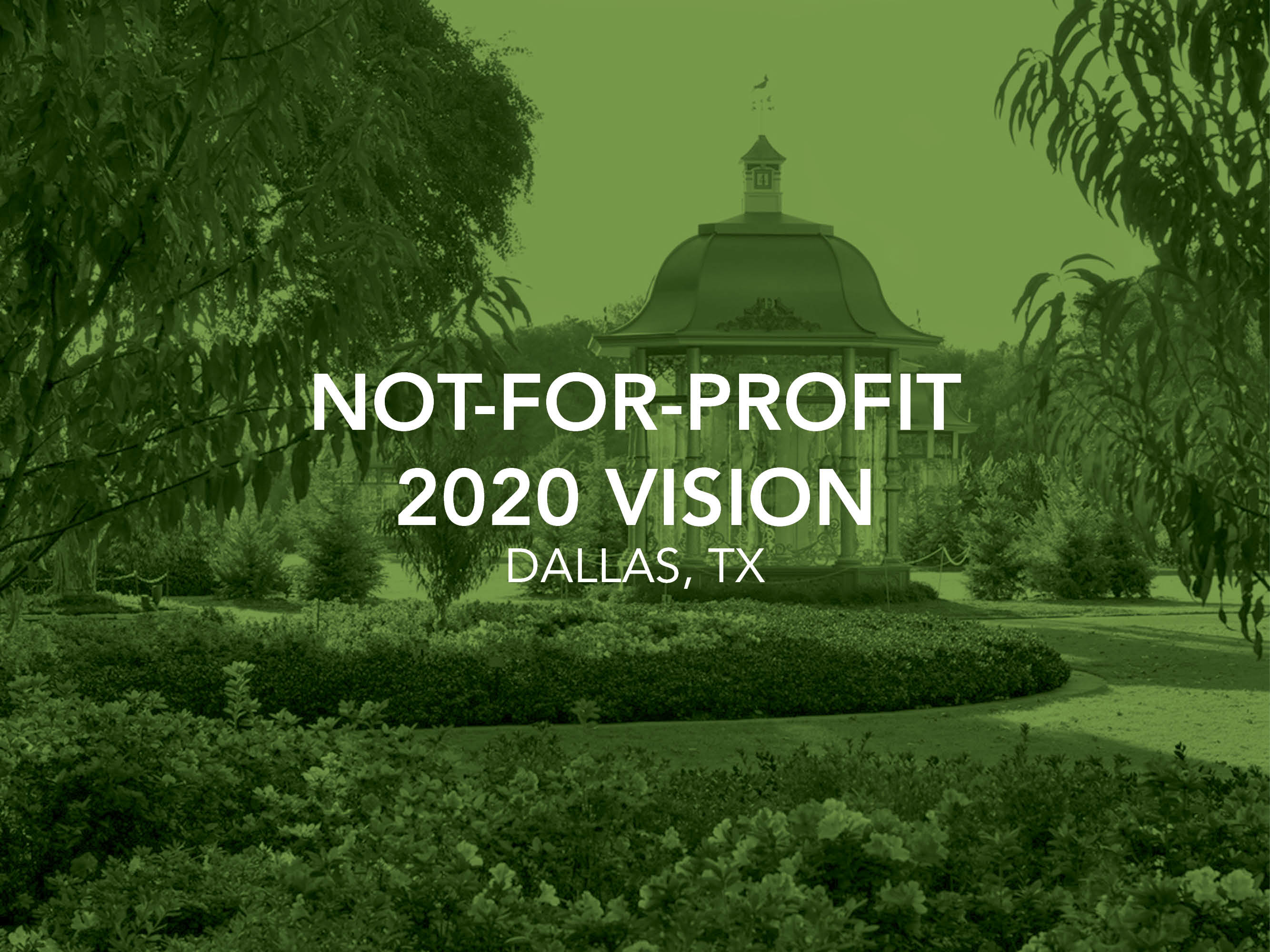 Not-for-Profit 2020 Vision: Planning for Prosperity